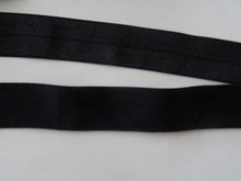 Load image into Gallery viewer, 3m Wider 25mm 1&quot; Black FOE Fold Over Foldover Elastic (Copy) (Copy)