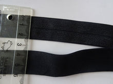 Load image into Gallery viewer, 3.8m Wider 25mm 1&quot; Black FOE Fold Over Foldover Elastic (Copy)