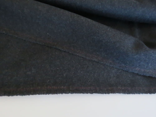 3m Charcoal Grey 80% wool 20% polyester melton coat fabric.-precut as longest piece left.