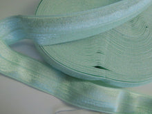 Load image into Gallery viewer, 1m Pastel Green 20mm Fold over elastic FOE elastic Foldover