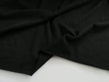 Load image into Gallery viewer, 1.5m Catalonia Black 85% merino 15% core spun nylon 120g jersey knit -160cm