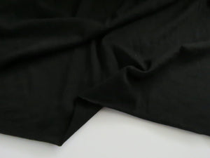 1.5m Catalonia Black 85% merino 15% core spun nylon 120g jersey knit -160cm