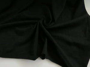 1.74m Catalonia Black 85% merino 15% core spun nylon 120g jersey knit -160cm