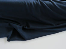 Load image into Gallery viewer, 1.5m Adell Navy 100% merino jersey knit 165g 150cm- precut length
