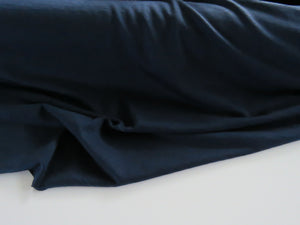 1.5m Adell Navy 100% merino jersey knit 165g 150cm- precut length
