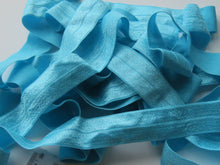 Load image into Gallery viewer, 4m Teal WIDER 25mm fold over elastic FOE foldover elastic