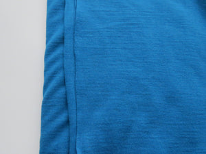 1.5m Bowron Bay Teal Blue 200g 100% merino jersey knit 130cm wide