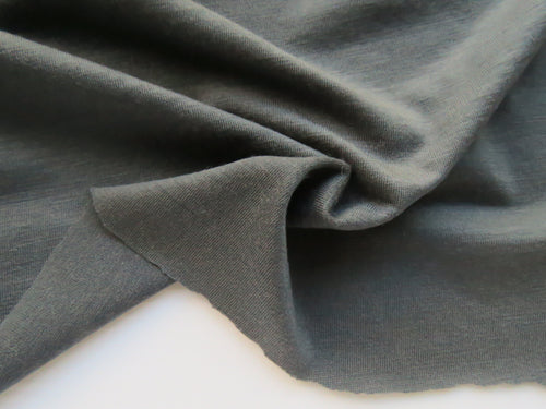 1.5m Chilcott Charcoal grey 82% Merino, 13% nylon 5% elastane jersey knit- Extra wide 180cm