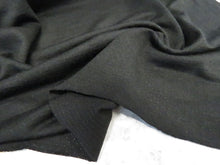 Load image into Gallery viewer, 2.35m Sambuck Black 54% merino 46% polyester eyelet fabric 140g- precut