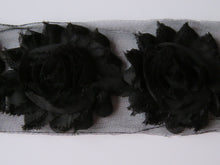 Load image into Gallery viewer, 1 x Shabby chic chiffon flower- Colour Numbers 12-16. 50mm flower- 80c per individual flower