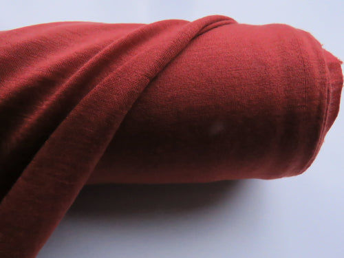 1.5m Charleston Rust 85% merino 15% corespun nylon jersey knit 120g
