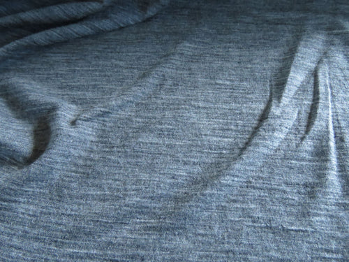 2.3m Greekstone Grey Marl 100% merino jersey knit 165g 150cm