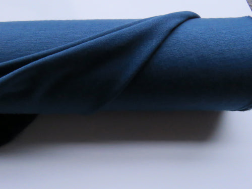 1.5m Coventry Airforce blue 85% merino 15% corespun nylon jersey knit 120g