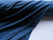 Load image into Gallery viewer, 1.5m Coventry Airforce blue 85% merino 15% corespun nylon jersey knit 120g