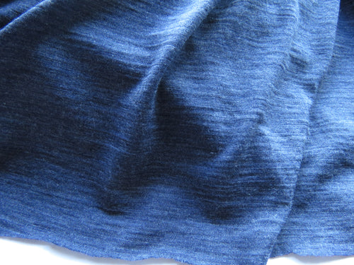 1.5m Hombre Blue 100% merino jersey knit 165g 150cm- more stock arriving 11 April