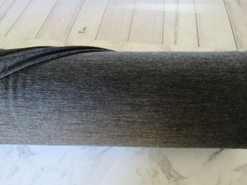 1.3m Jupiter Charcoal 100% merino jersey knit 165g 150cm- precut length