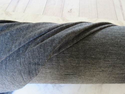 46cm Jupiter Charcoal 100% merino jersey knit 165g 150cm