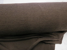 Load image into Gallery viewer, 1.2m Deacon Brown 81% Merino 19% Polyester 205g Textured Waffle Knit fabric- precut 1m