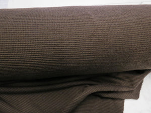 1.2m Deacon Brown 81% Merino 19% Polyester 205g Textured Waffle Knit fabric- precut 1m