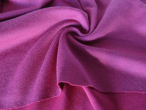1.35m Paige Pink and Blushed Wine 57% merino 43% nylon 290g Double face- precut lengths only