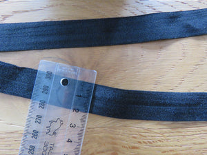 10m Black 20mm Fold over elastic FOE elastic
