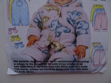 Load image into Gallery viewer, Butterick B5584 Baby Jacket Pant Overall Hat Mitts- Size NB Sml Med