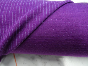 1m Vivid Purple Eyelet 51% Merino 34% tencel 15% nylon 150g Knit Fabric 165cm