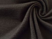 Load image into Gallery viewer, 2m Saddle Black  75% Merino 25% Polyester 230g  Waffle Knit- precut 2m piece
