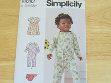 Load image into Gallery viewer, Simplicity S9282 Knit dress, sleepsuit romper, diaper cover- use for merino