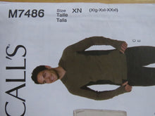 Load image into Gallery viewer, McCalls M7486 Men&#39;s Tshirt, trackpants, top or sweatshirt for knit fabrics XL to XXL
