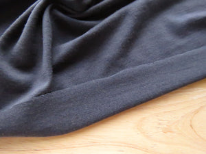 1.5m Hanoi Grey 200g 100% merino wool jersey knit fabric