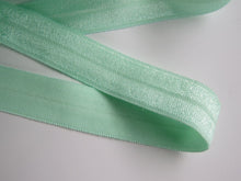 Load image into Gallery viewer, 10m Pastel green 15mm foldover elastic fold over FOE 15mm