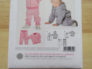 Burda Kids 9349- Baby toddler leggings ,hoodie pattern- use our merino