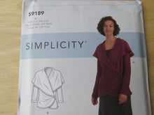 Load image into Gallery viewer, Simplicity S9189 Shawl Collar Top or Jacket for Knit Fabrics Sz Xs to XXL
