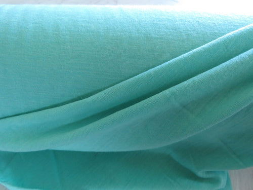 1m Pullton Turquoise 100% merino jersey knit 165g 150cm- more stock available 17 May