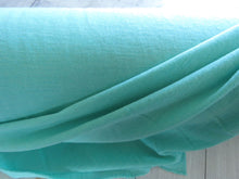 Load image into Gallery viewer, 1.5m Pullton Turquoise 100% merino jersey knit 165g 150cm- available 17 May 2024
