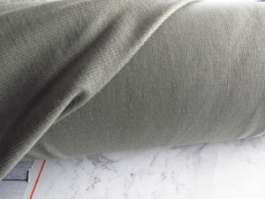1.5m Stonewall Grey 43% Merino 44% Tencil 6% elastane 7% Nylon Sweatshirting 260g 175cm wide
