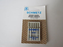 Load image into Gallery viewer, 70/10 Schmetz Jersey Needles Use for Merino Fabrics 130/705- Use for most lighter weight knits