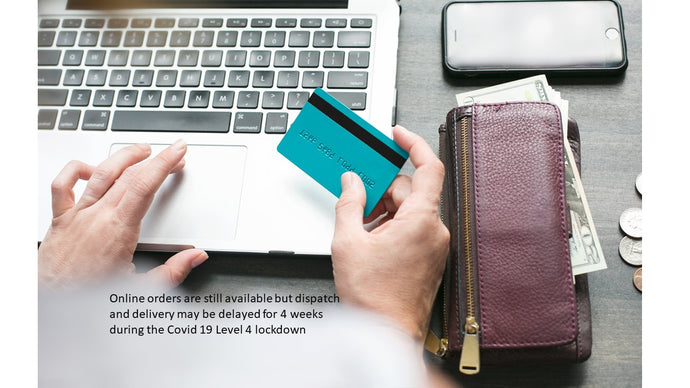 You can still order online but delivery may be delayed during the Covid 19 Level 4 lockdown.