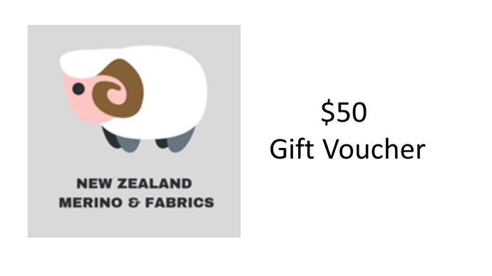 Gift Vouchers to purchase items from NZ Merino and Fabrics online store are now available.