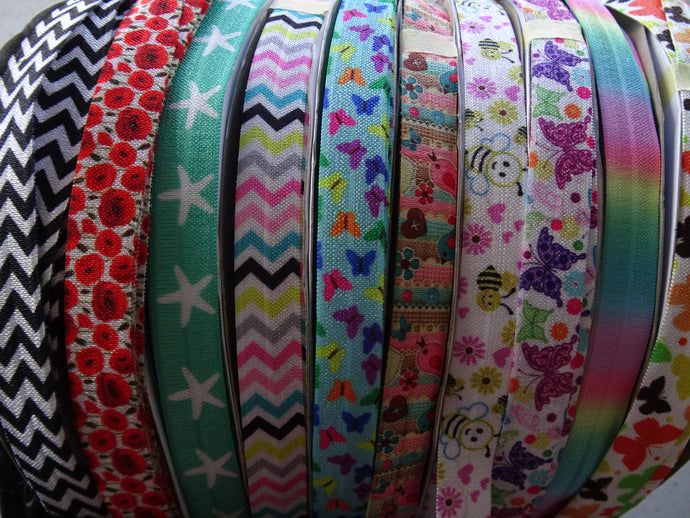 New fold over elastics are now available