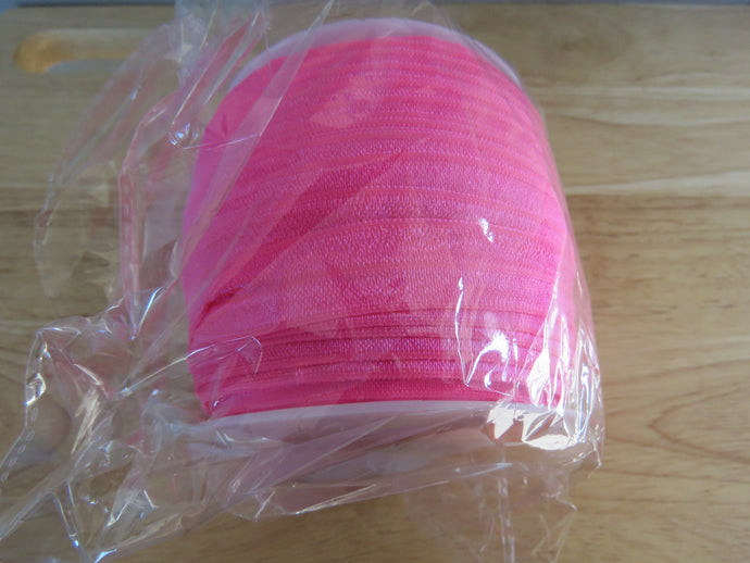 50 yard and 100 yard rolls of fold over elastic are available in 15mm, 20mm and 25mm widths