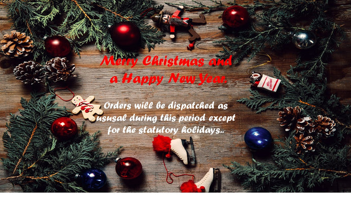 Orders will be shipped during the Christmas and new year period