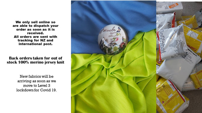 New fabrics will be arriving as soon as we move to Level 3 Lockdown for Covid 19