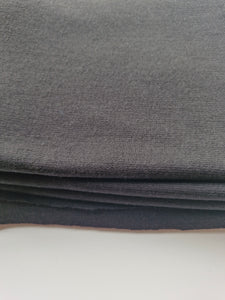 1.5m Birchville Black 200g 100% merino jersey knit 155cm wide- precut piece. Please ask if you need longer lengths. More stock arriving May 2025