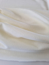 Load image into Gallery viewer, 13cm Snowtown White 87% merino 10% nylon 3% spandex 210g- terry looped backing 165cm wide