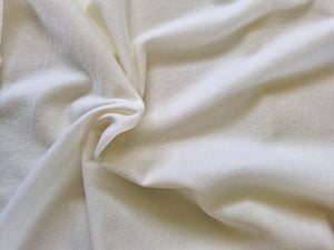 13cm Snowtown White 87% merino 10% nylon 3% spandex 210g- terry looped backing 165cm wide