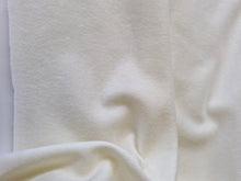 Load image into Gallery viewer, 13cm Snowtown White 87% merino 10% nylon 3% spandex 210g- terry looped backing 165cm wide