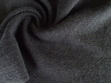 Load image into Gallery viewer, 1m Orient Black Rib Knit 100% Merino 175g 150cm wide-merino rib knit fabric