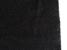 Load image into Gallery viewer, 1m Orient Black Rib Knit 100% Merino 175g 150cm wide-merino rib knit fabric